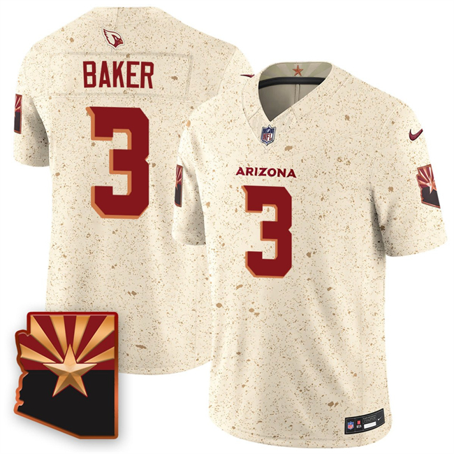 Men's Arizona Cardinals #3 Budda Baker 2025 F.U.S.E. “Rivalries” Vapor Untouchable Limited Stitched Jersey